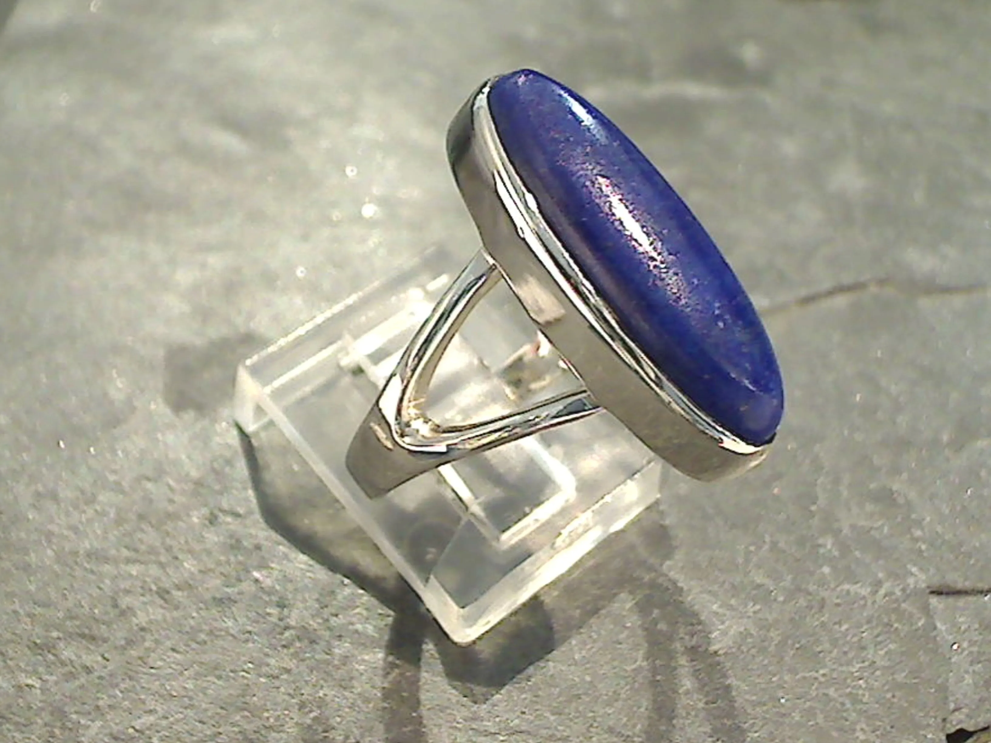 Size 6 Lapis Lazuli, Sterling Silver Ring