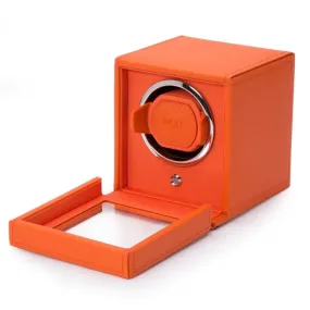 Small Watch Winder Cube Orange