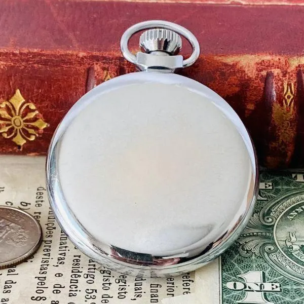 Smiths Pocket Watch 51mm Men's Women's Vintage Analog Manual Winding UK Rare