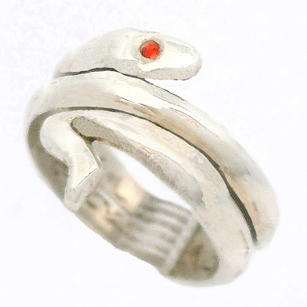 Snake with Ruby Ring (size 7 1/2)