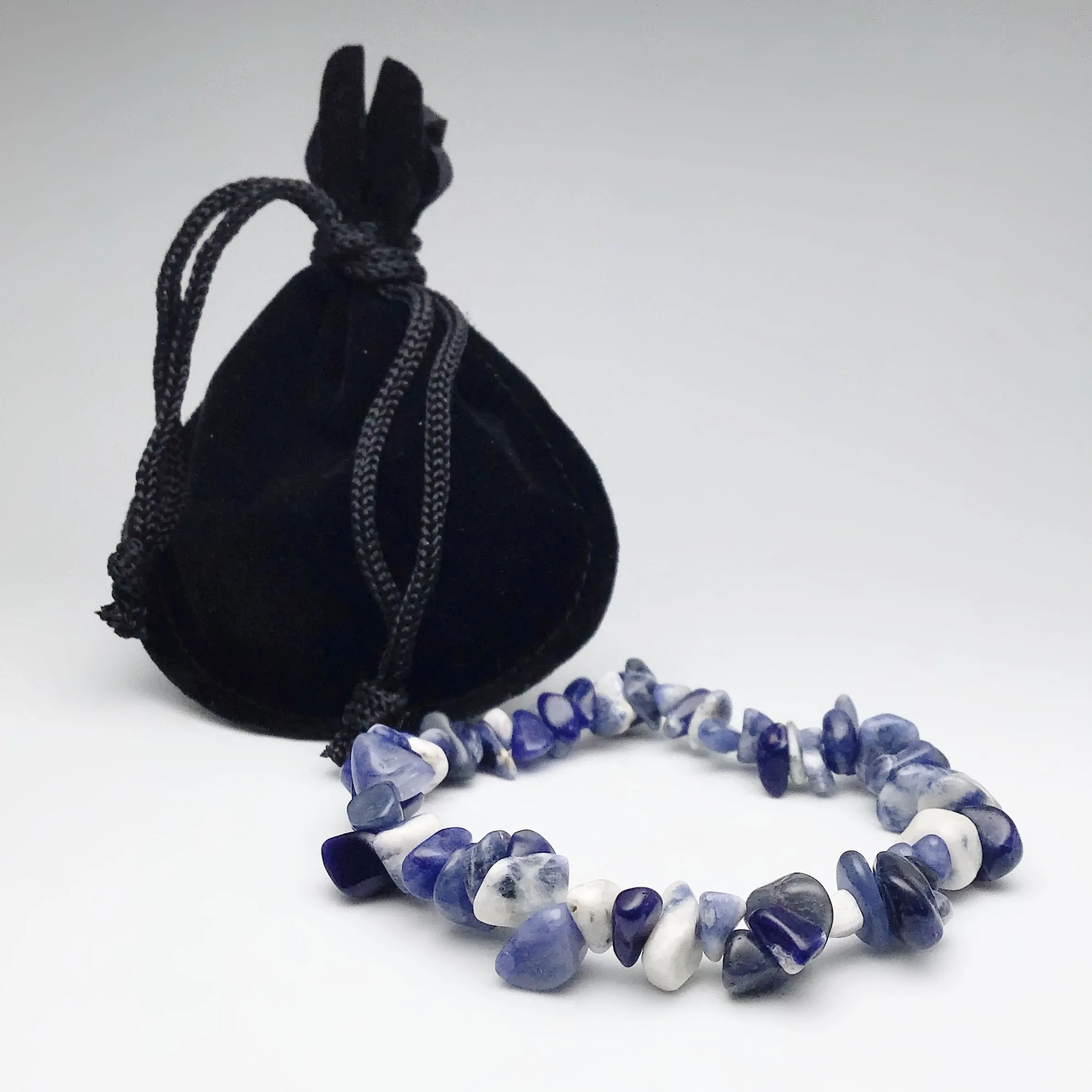 Sodalite Chip Beaded Bracelet