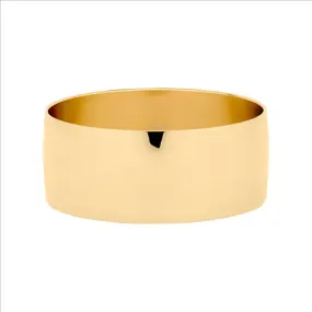 Stainless Steel Gold IP Plating 28mm Wide Bangle