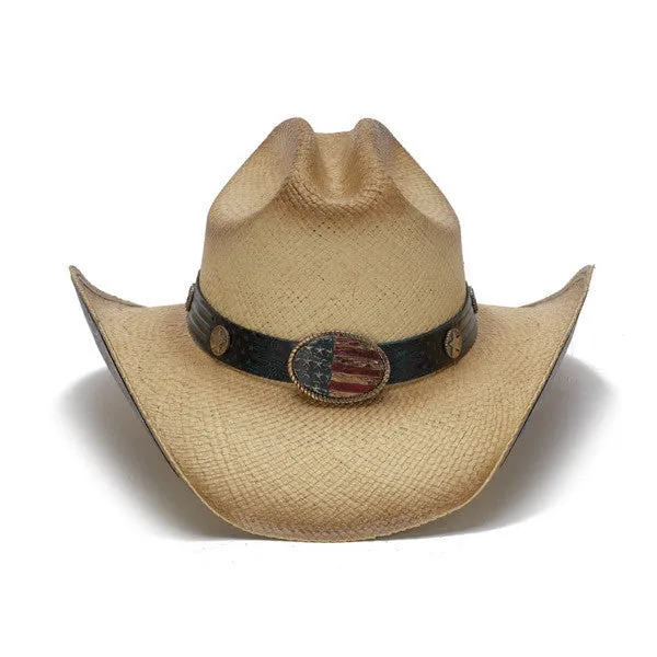 Stampede Hats - Flying Eagle Brim USA Flag Cowboy Hat