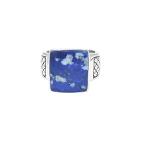 Starborn Lapis Lazuli Men’s Style Ring in Sterling Silver