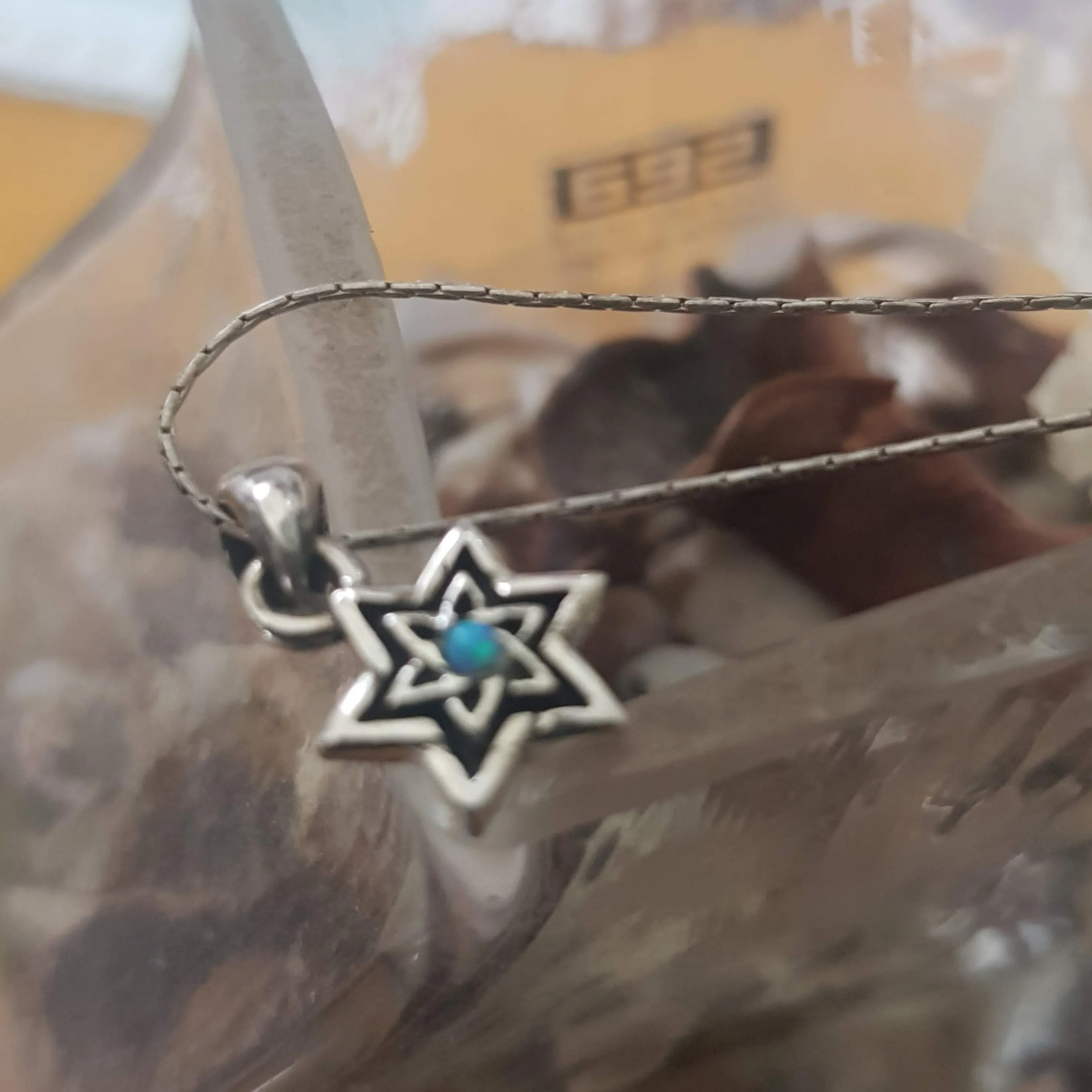 Sterling Silver Magen David Necklace Star of David pendant