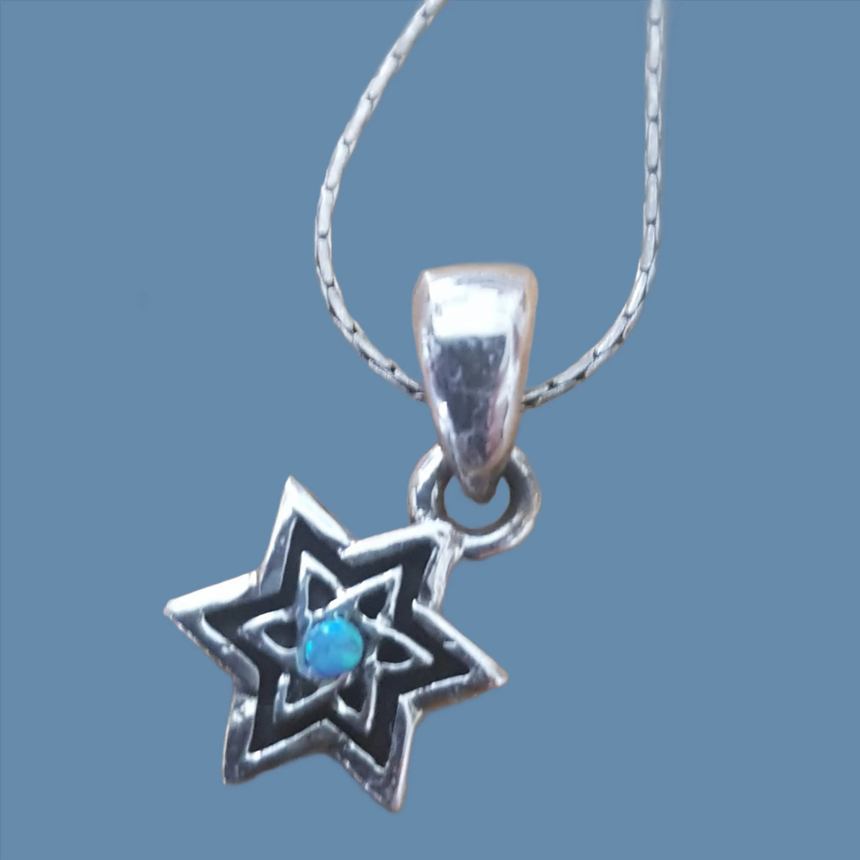 Sterling Silver Magen David Necklace Star of David pendant