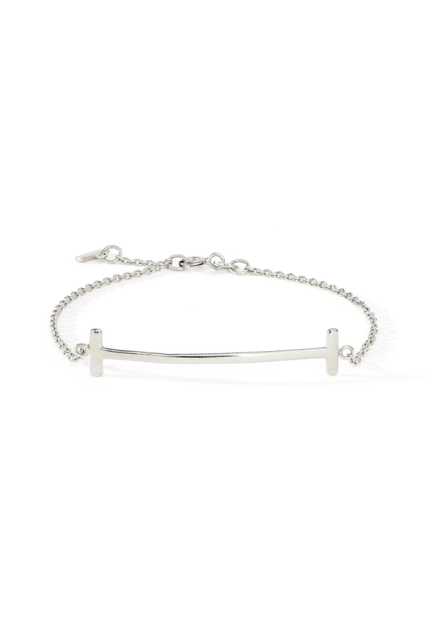 Sterling Silver T Bar Bracelet