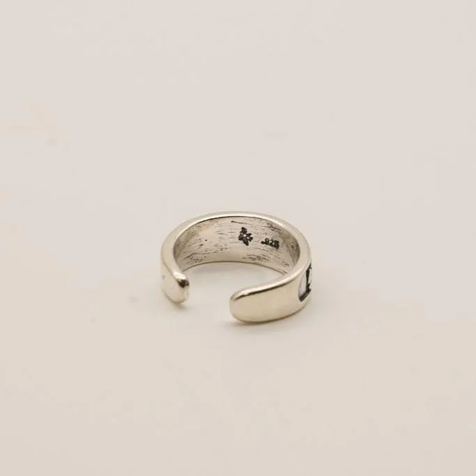 Sunken Flowers Sterling Silver Toe Ring