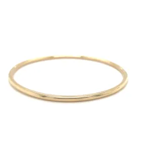 Tadgh Óg 9ct Yellow Gold Round Wire Bangle