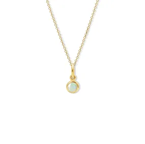 Talya Necklace Pendant Yellow Gold - Opal