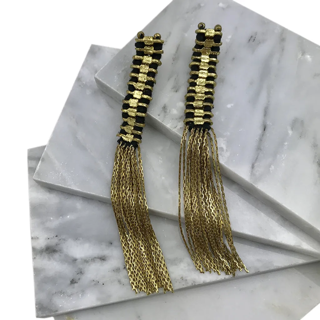 Temple Tassel Earrings: Boho Luxe Meets Timeless Tradition