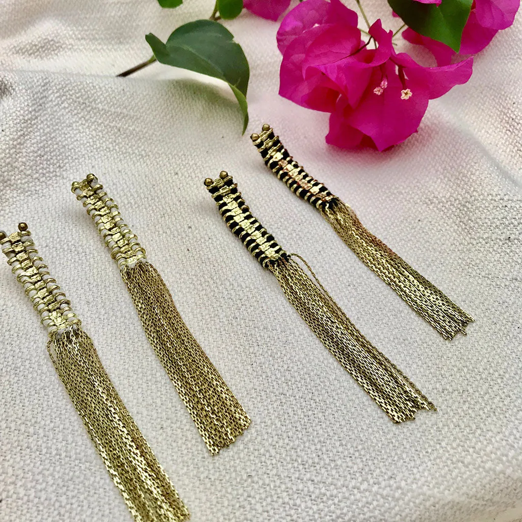 Temple Tassel Earrings: Boho Luxe Meets Timeless Tradition