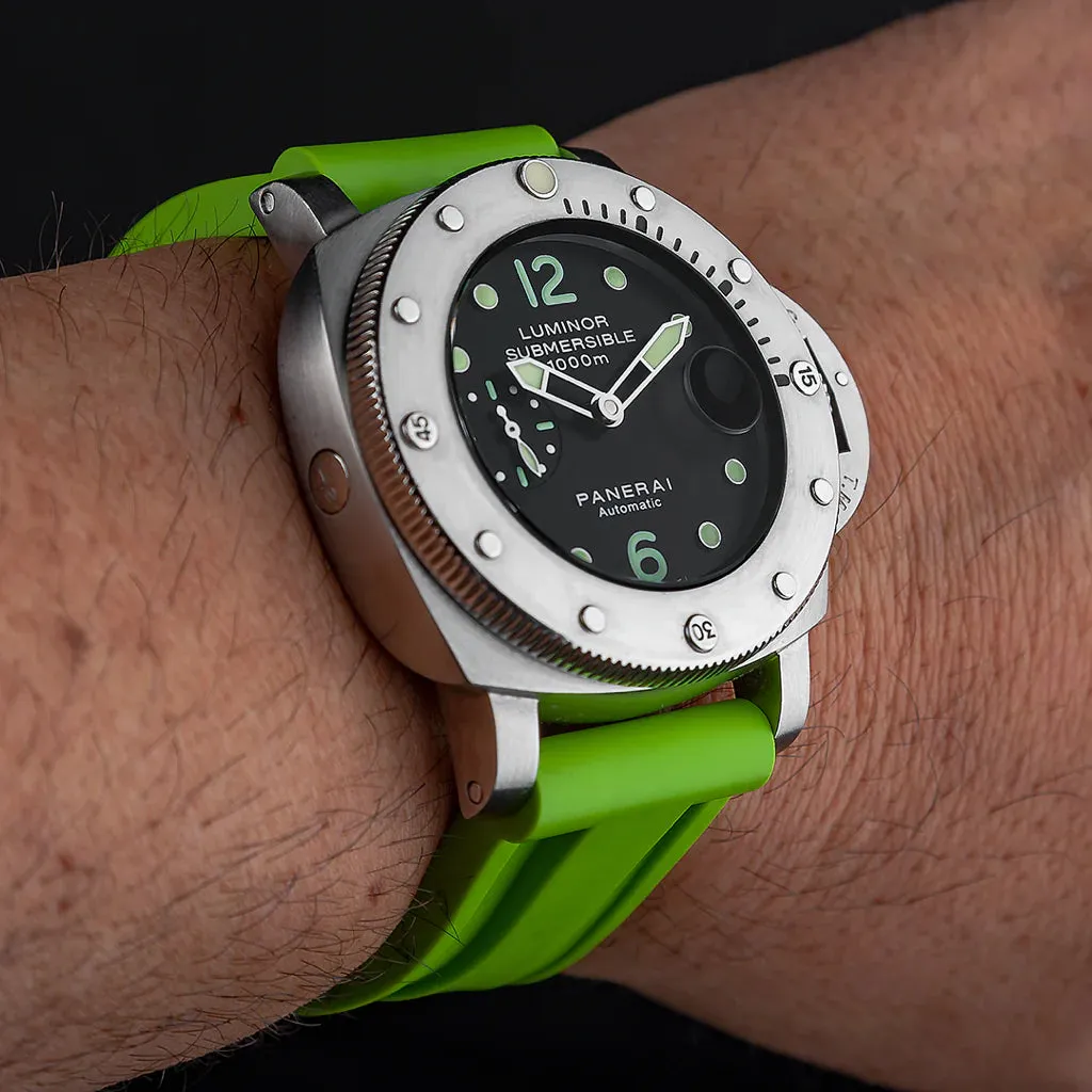 Tempomat- 24mm Lime Rubber Strap