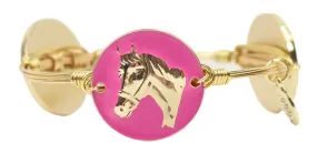 The Pink Horse Bangle Bracelet