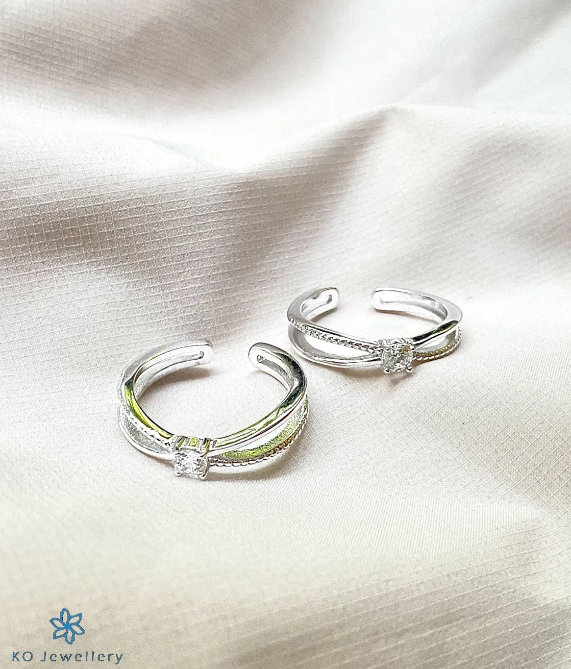 The Rutva Silver Toe-Rings