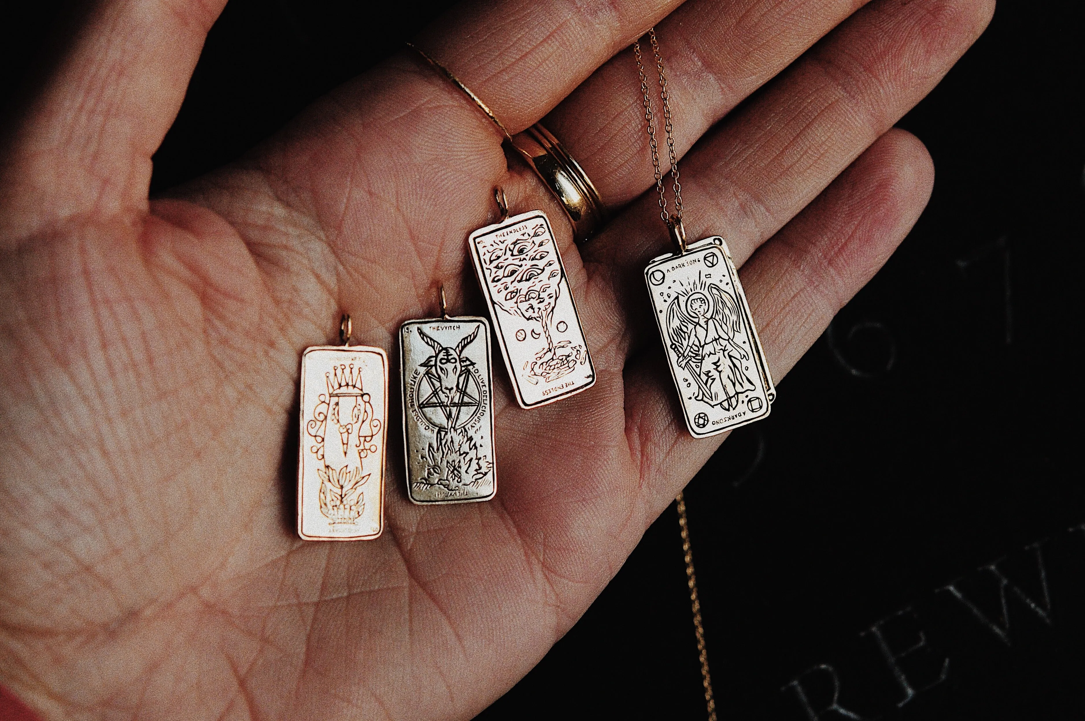 The Witch Tarot Card Necklace