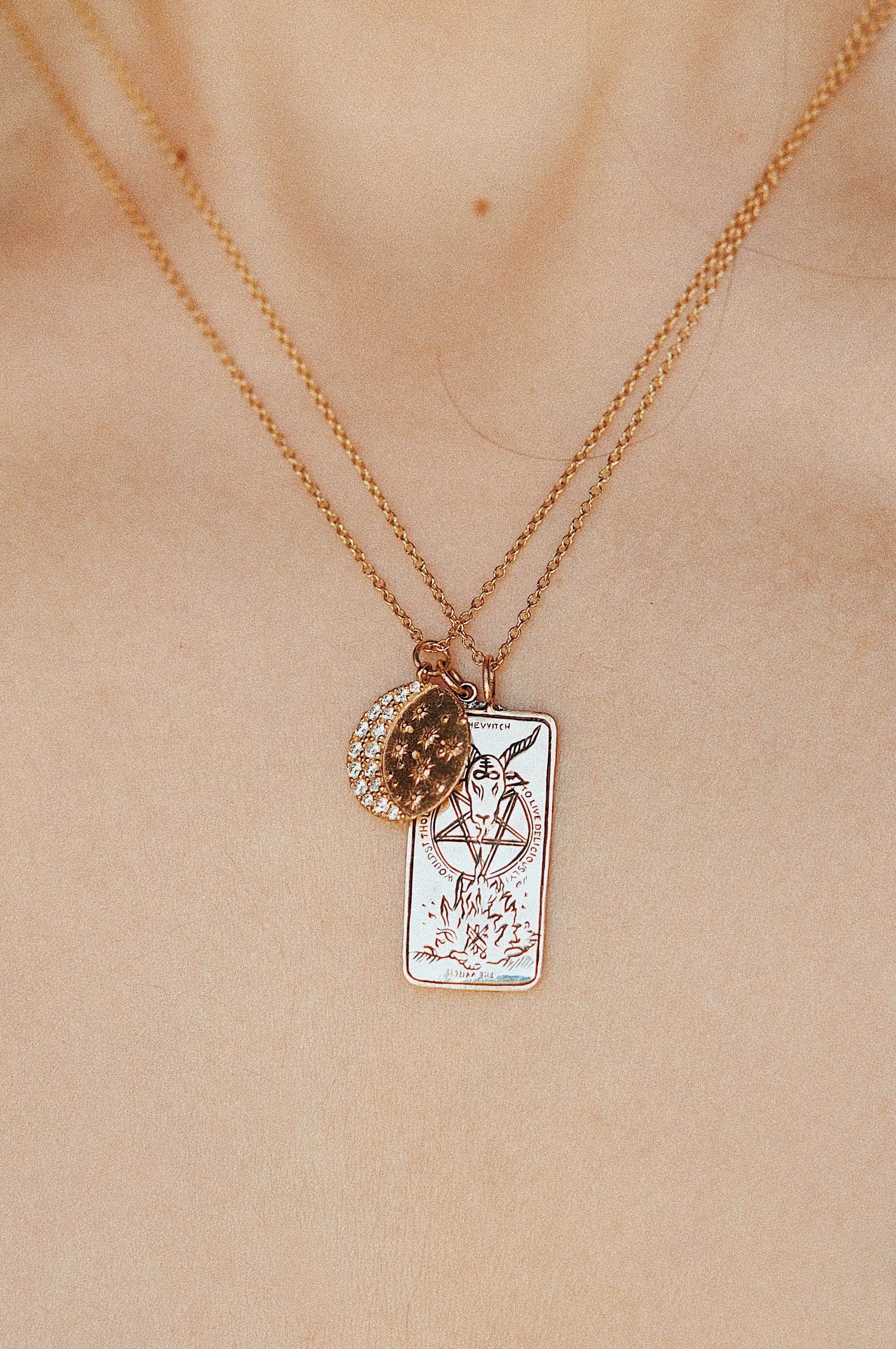 The Witch Tarot Card Necklace