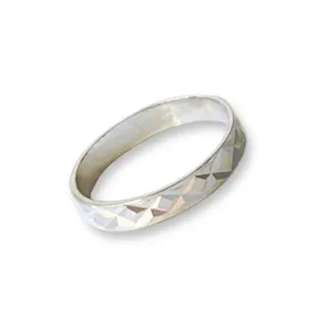 Tri-Cut Sterling Toe Ring