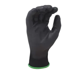 (TSK2001) Task Gloves - Polyurethane Black Palm Coated Gloves