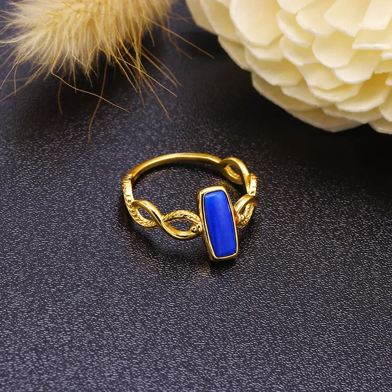 Unique Lapis Lazuli Reversible Flip Ring