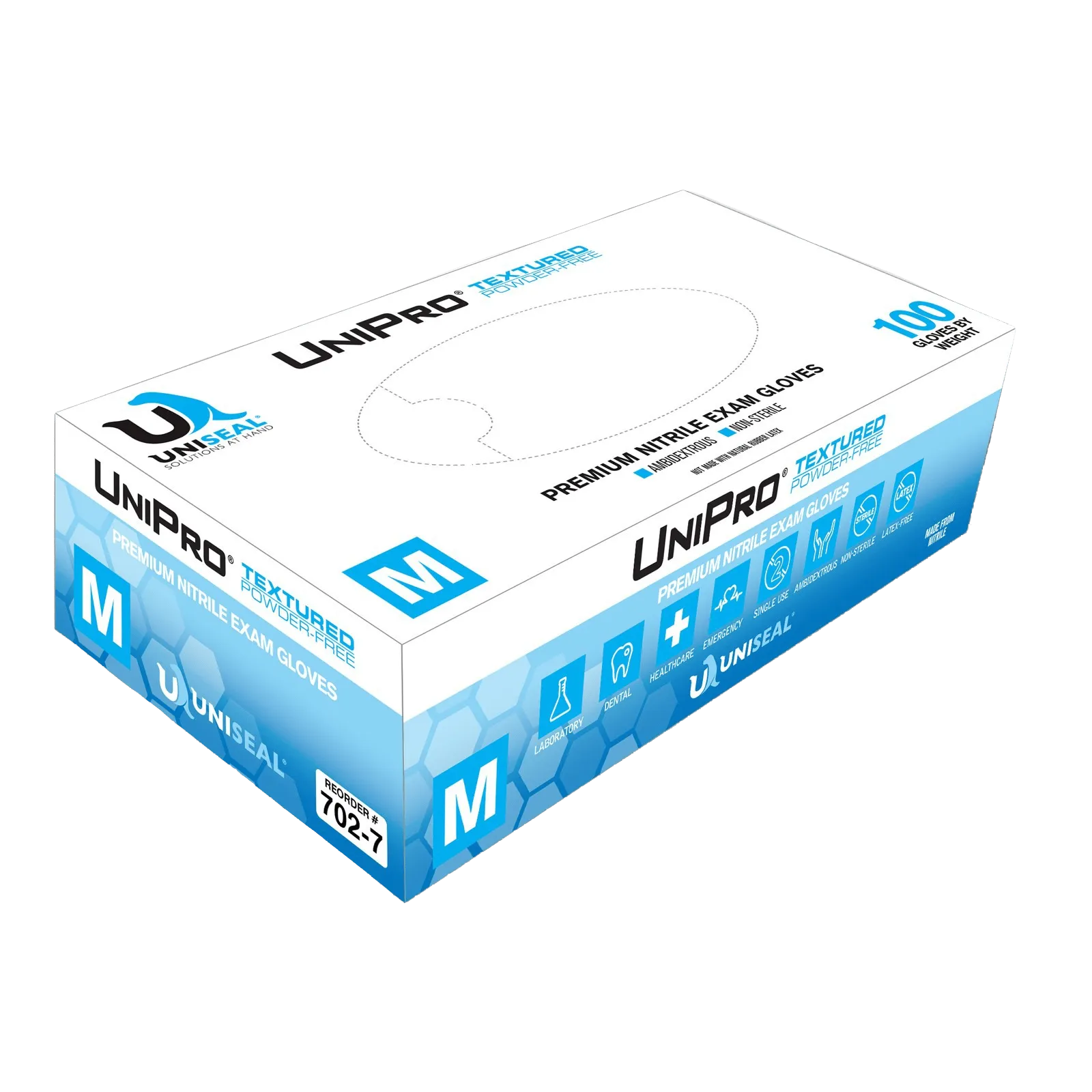 Uniseal® UniPro® Nitrile Powder-Free Exam Gloves 6 Mil (Box)