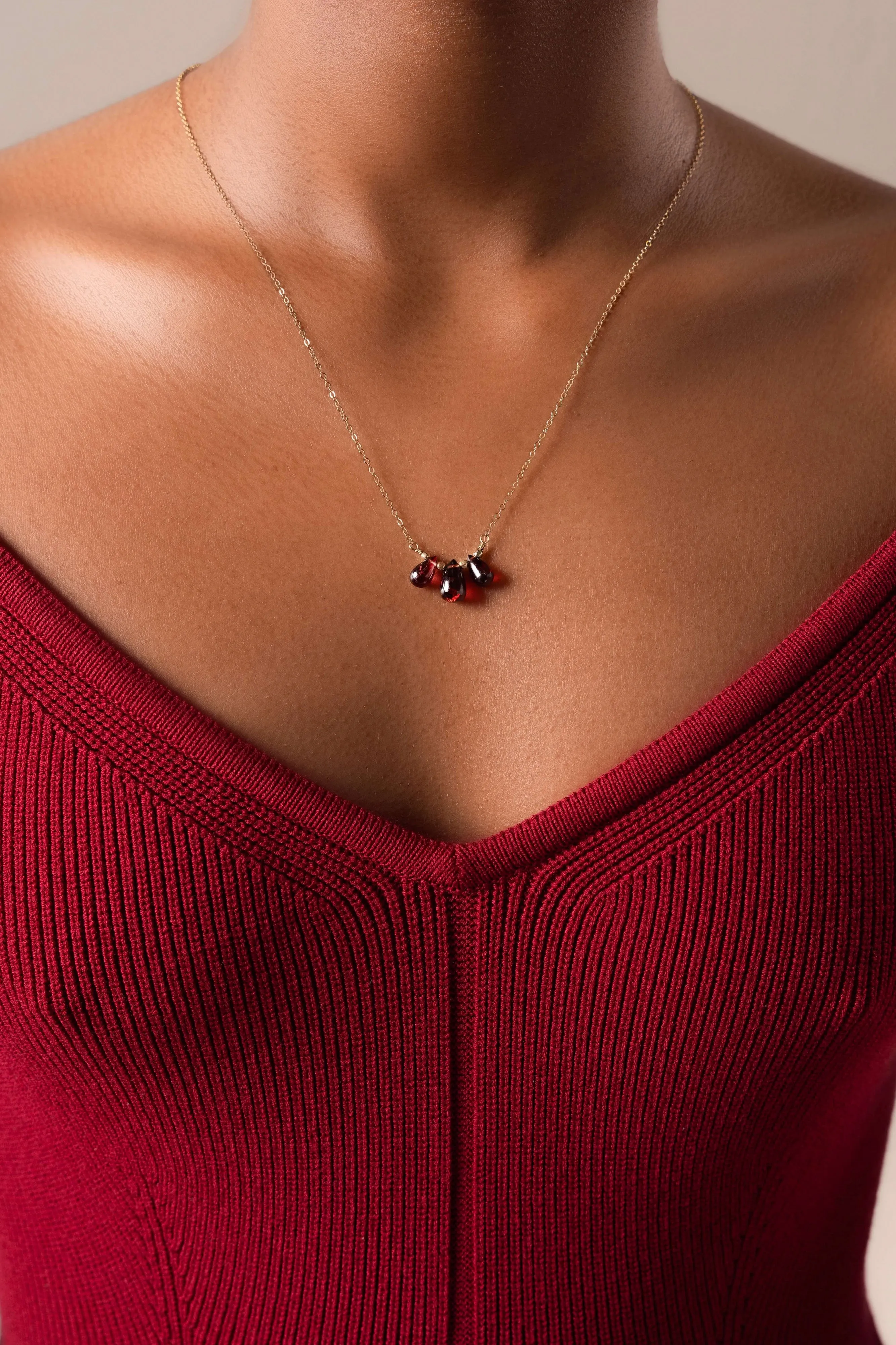 Vera Garnet Necklace