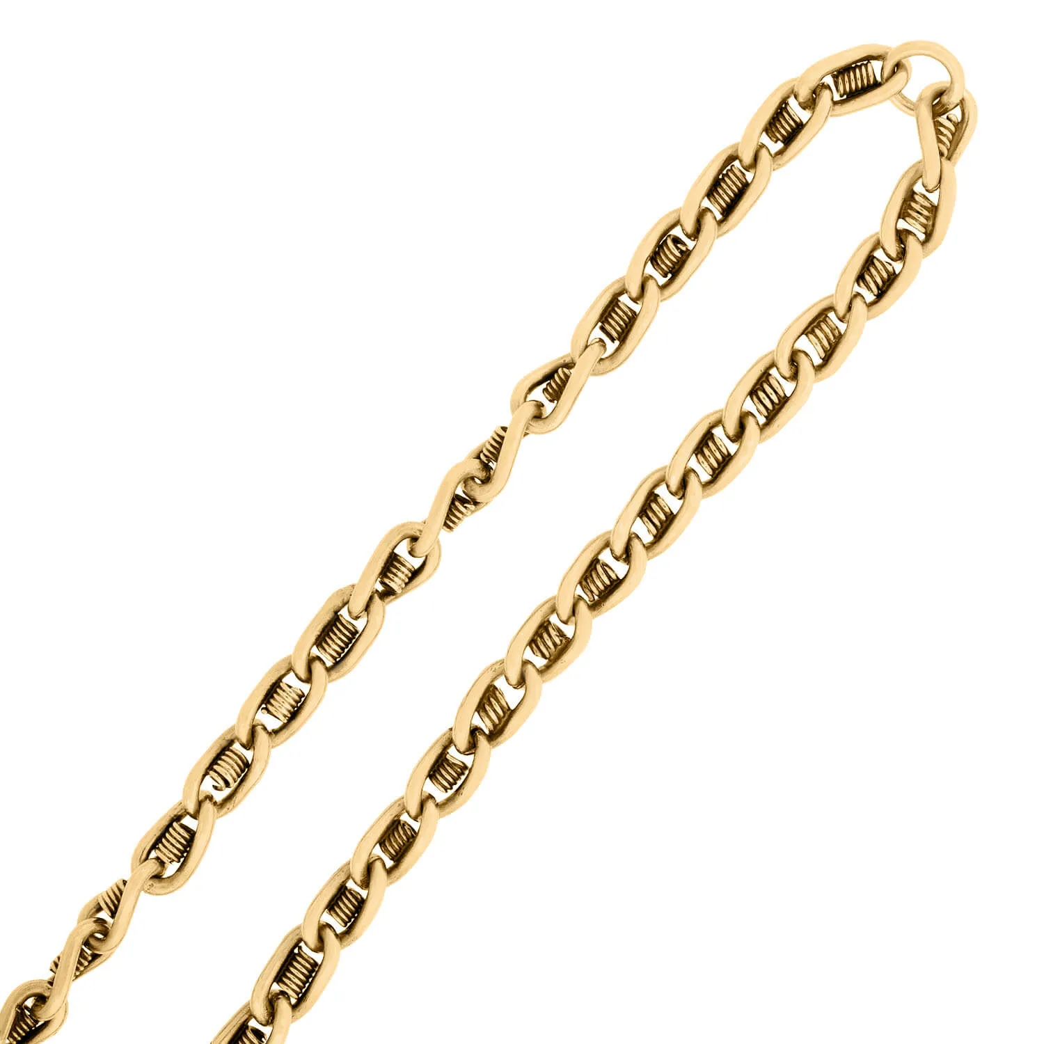 Victorian 14k Spring Chain Necklace 26"