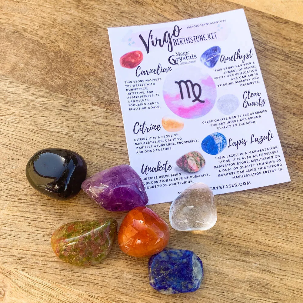 Virgo Birthstones Crystal Set