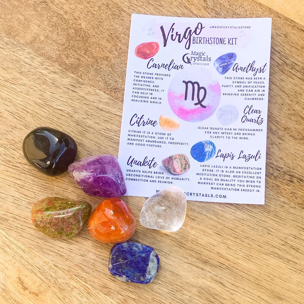 Virgo Birthstones Crystal Set