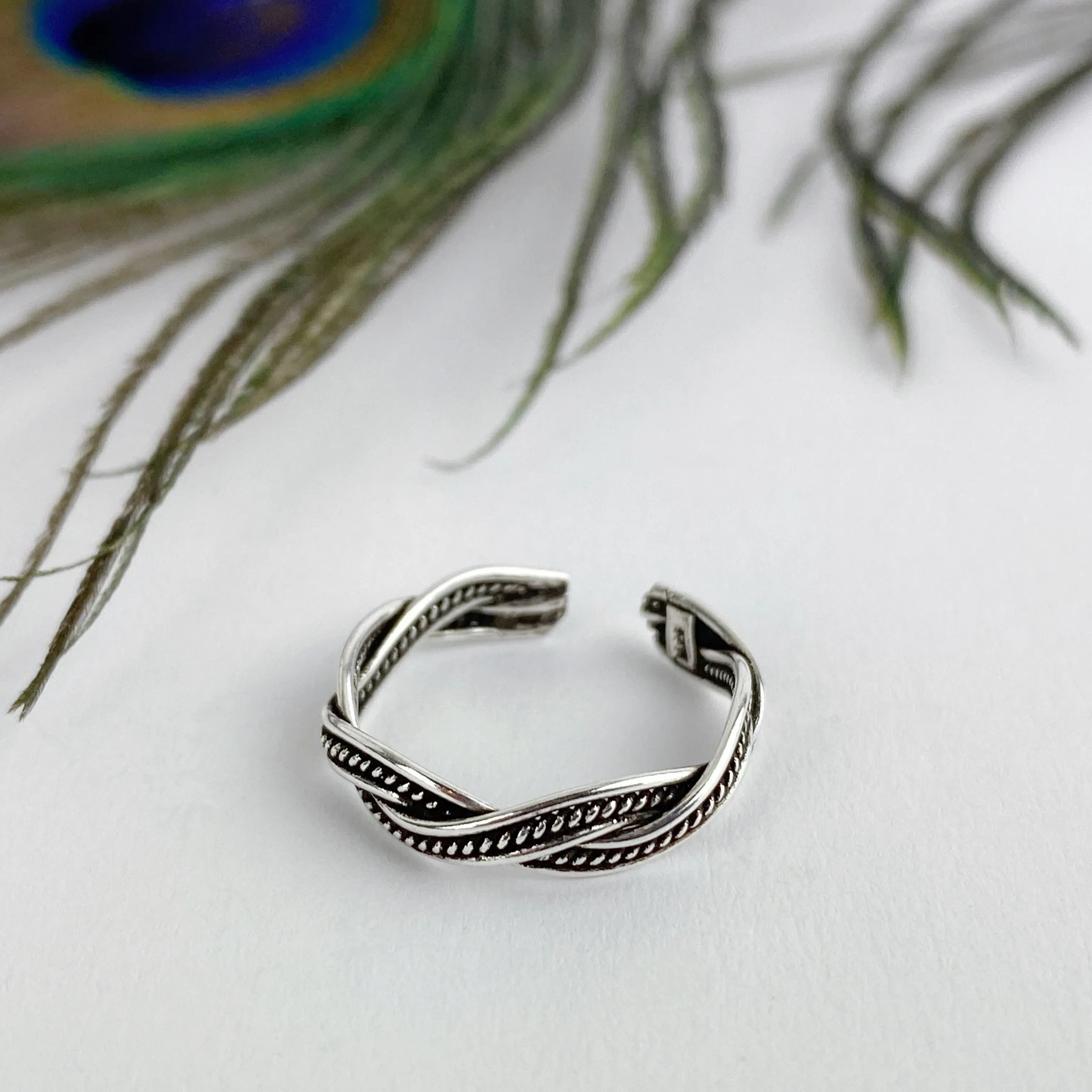 Weave Toe Ring - VTR109