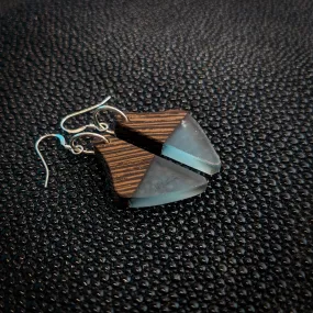 Wenge Swoops Dangle Earrings