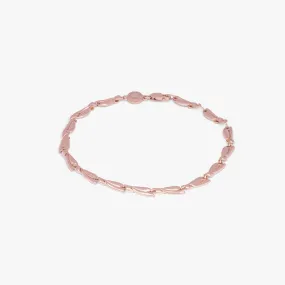 Wild Flower bracelet in 14k rose gold plated silver