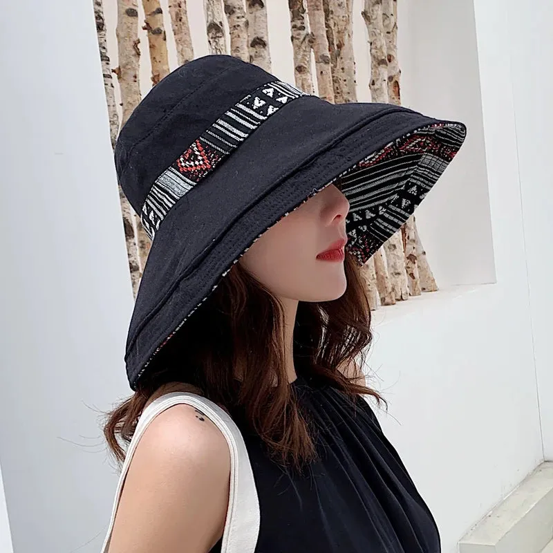 Women's Floppy Fisherman Cap for Women - Stylish Sun Protection Hat in Cotton for Outdoor Activities