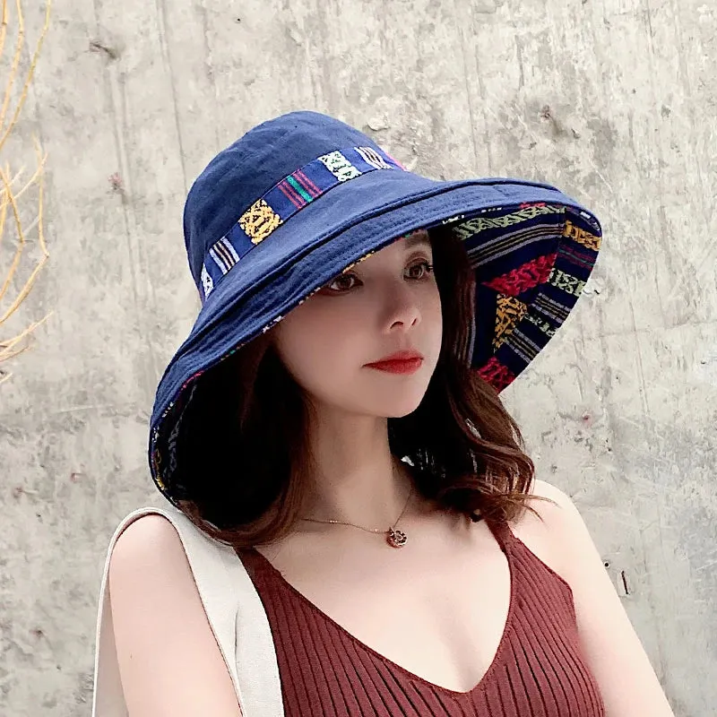 Women's Floppy Fisherman Cap for Women - Stylish Sun Protection Hat in Cotton for Outdoor Activities