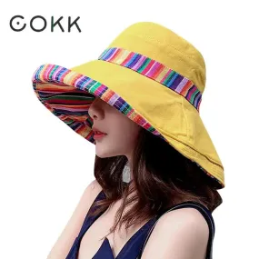 Women's Floppy Fisherman Cap for Women - Stylish Sun Protection Hat in Cotton for Outdoor Activities