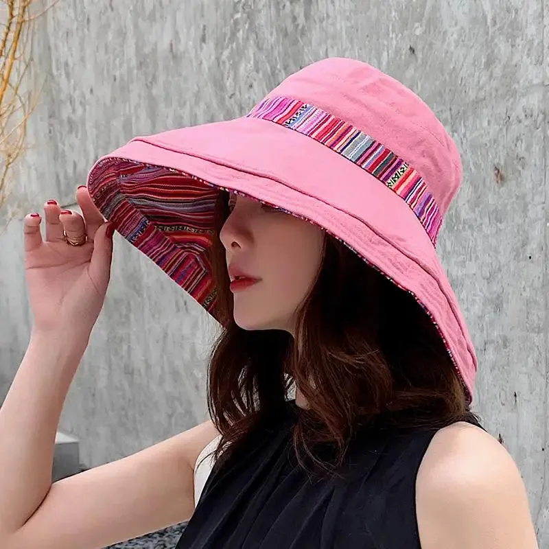 Women's Floppy Fisherman Cap for Women - Stylish Sun Protection Hat in Cotton for Outdoor Activities