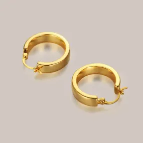 Women's Metal Geometric Circular Earrings