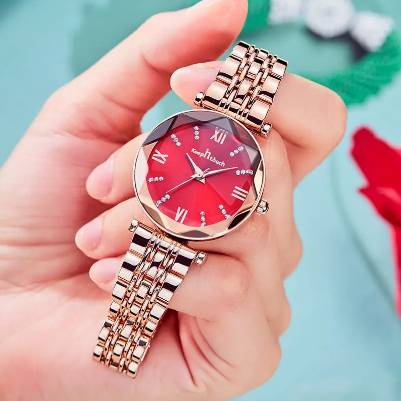 Women's Waterproof Quartz Watch Women's Fashion High-End Japan Watch Movement Women's