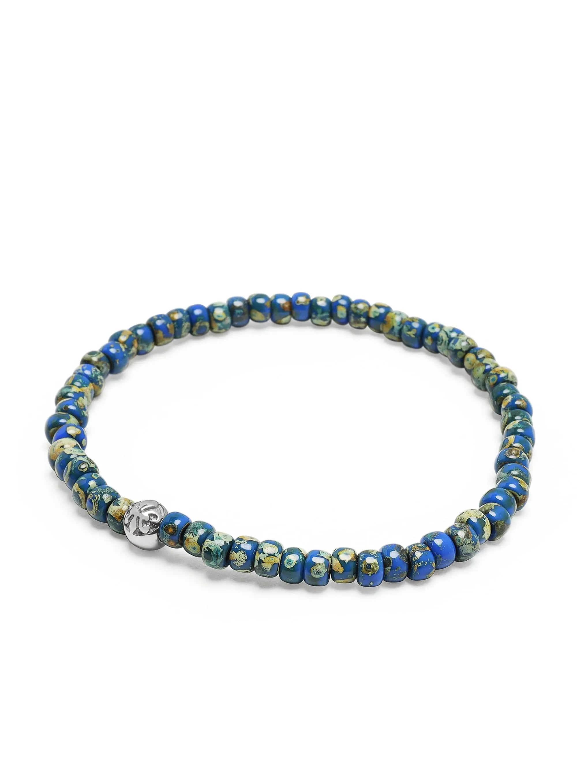 Wristband with Blue Lapis Japanese Miyuki Beads