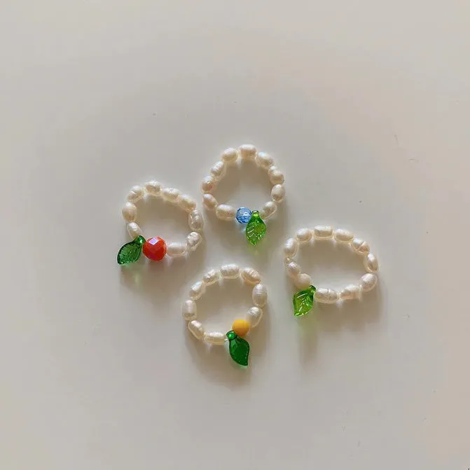 Y2K Fruit Pearl Ring